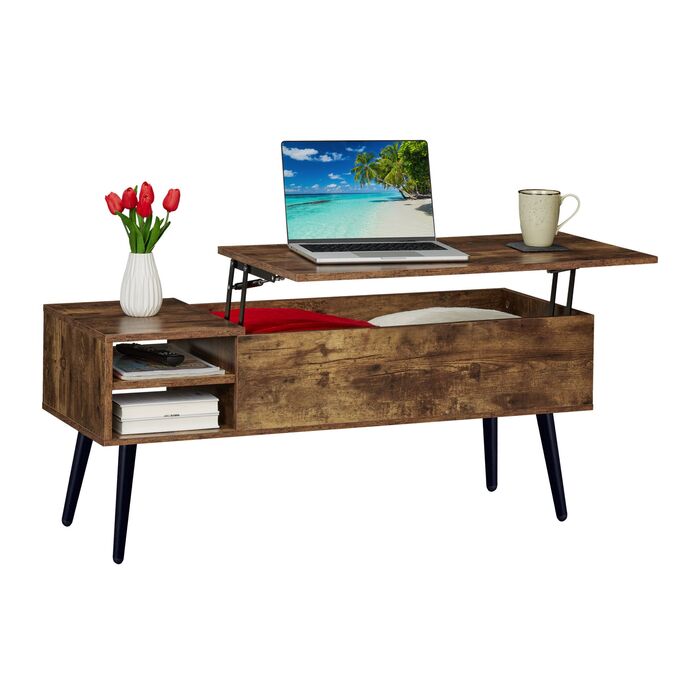 Зручний столик Relaxdays з місцем для зберігання