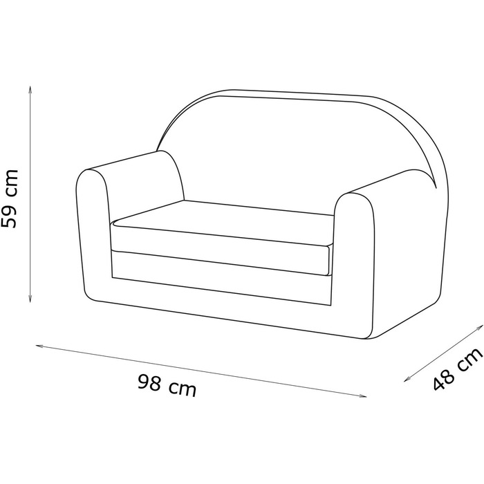 Дитяче крісло-диван 3в1 з функцією ліжка, Ax4 | Крісло-мішок для дівчаток та хлопчиків, дитяче спальне крісло для дитячої кімнати