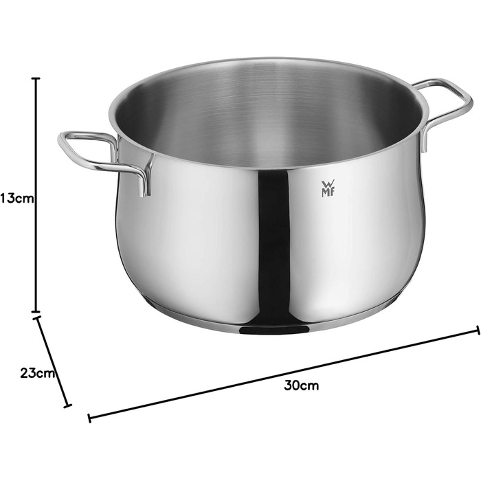 Каструля WMF Diadem Plus 16 см без кришки, 1,5 л, для молока, індукційна, Cromargan нержавіюча сталь, полірована, без покриття