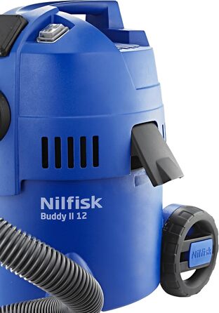 Пилосос для вологого та сухого прибирання Nilfisk Buddy II для дому, саду та автомобіля Пилосос для вологого сухого прибирання для приміщень та вулиці (1200 Вт)