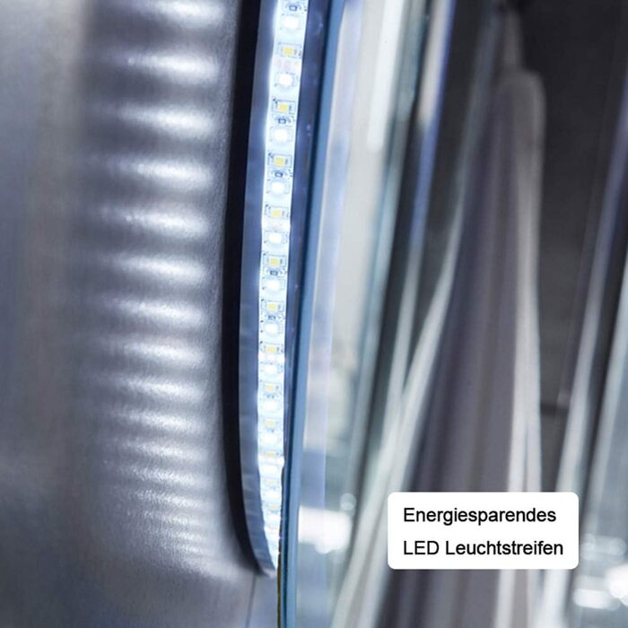 Круглий LED дзеркало для ванної кімнати 70 см з підсвічуванням, сенсорне керування, протизапітніння, Alpha Series, 70x70 см, холодне біле світло