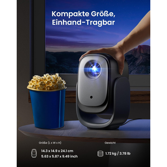 Dangbei N2 mini Smart проєктор: 1080P Full HD, Wi-Fi, Bluetooth, Dolby Sound, Автофокус, для домашнього кінотеатру