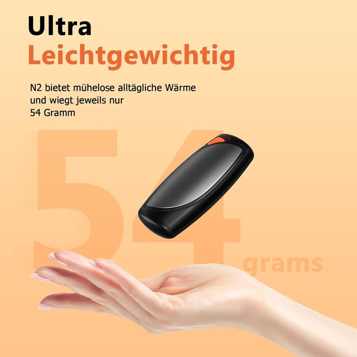 Електричні грілки для рук COTOP, набір 2 шт. з зарядним кейсом 14000 mAh, 3 режими нагріву до 56°C, для катання на лижах, кемпінгу, чорного кольору