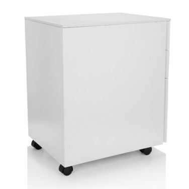 Контейнер на колесах COLOR OS I, метал, білий з кодовим замком, hjh OFFICE