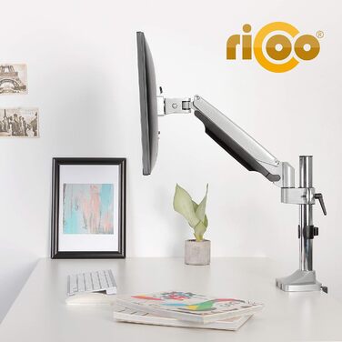 Кріплення для монітора RICOO TS3011: регульована підставка для монітора 13-34 дюймів, VESA 75x75/100x100, для кріплення на стіл