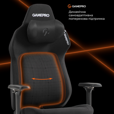 Крісло ігрове GamePro GC925B Fabric Black