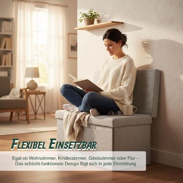 Relaxdays Складаний табурет зі спинкою L