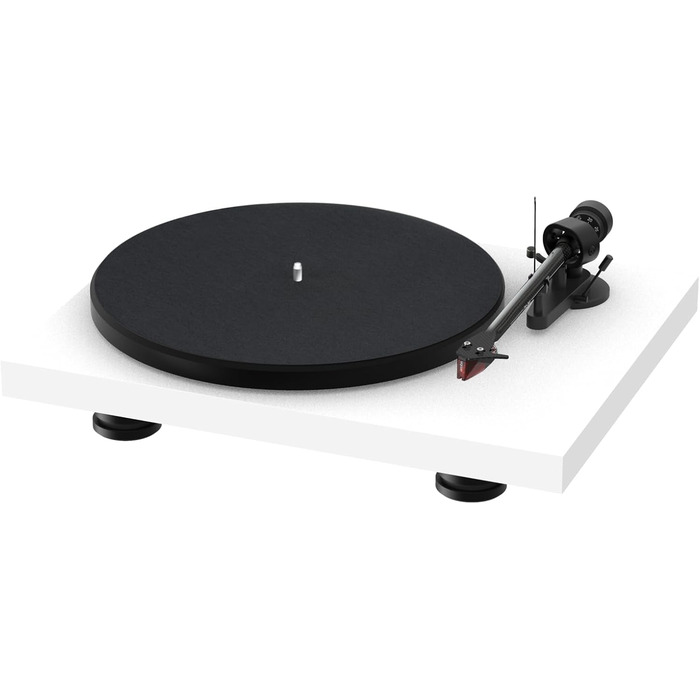 Програвач вінілу Pro-Ject Debut Carbon EVO з карбоновим тонармом, електронним перемиканням швидкостей і картриджем 2M Red, сатиновий білий
