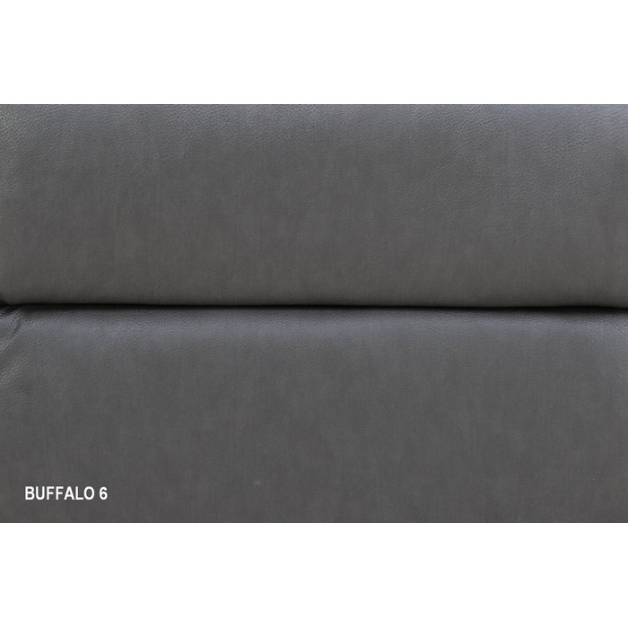 Софа розкладна SPENCER 3 сіра шкіра синтетична BUFFALO 6