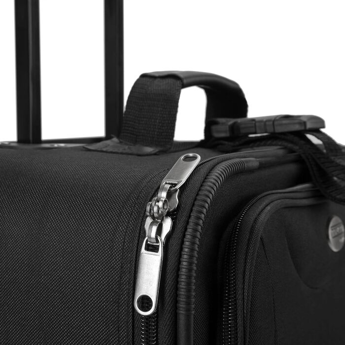 Набір валіз MONZANA® з телескопічним ручками, роликами та культурою, чорний