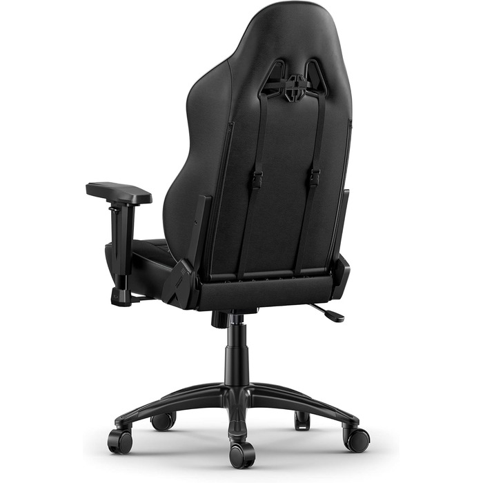 Крісло AKRacing California Gaming Chair, шкірозамінник, 5 років гарантії (Ojai, чорний)