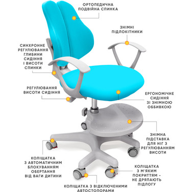 Дитяче крісло Evo-kids Mio-2 KBL (арт.Y-408 KBL)