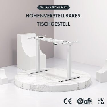 Стол робочий електричний регульований по висоті FLEXISPOT E6, 160 кг, USB, LED дисплей, телескопічна база