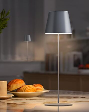 LED настільна лампа FUYO 2 шт. в наборі, акумуляторна, USB-C, сенсорне керування, регулювання яскравості, 2700K-6000K, 3 кольори, для дому та вулиці (чорний)