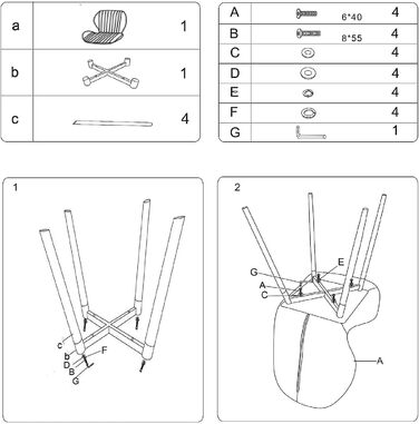 Набір з 2-х обідніх крісел CangLong, м'який крісло-релакс для кухні, їдальні та вітальні, гостьові крісла з масивними дерев'яними ніжками (колір: коричневий)