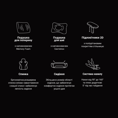 Крісло ігрове Anda Seat Phantom 3 Dark Grey Fabric Size L