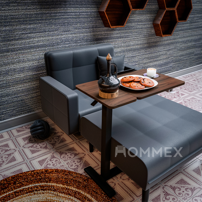 Стіл Hommex Mobidesk Duo USB Walnut (арт. ТН-010-2 Walnut)