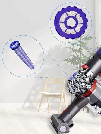 Набір змінних фільтрів Dyson DC40, сумісний з тваринами/кількома поверхами/походженням, частина 923587-02 і 922676-01