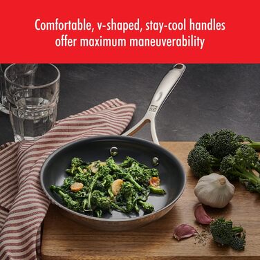 Набір сковорідок ZWILLING Spirit Energy 2 шт. (25.4 см, 30.5 см), нержавіюча сталь, керамічне покриття, антипригарні