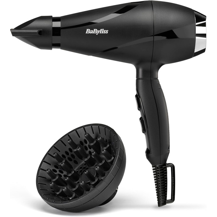 Фен BaByliss 6713DE, керамічне покриття, Black New Black