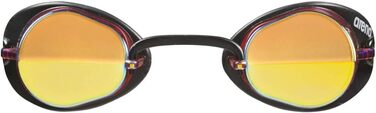 Плавальні окуляри унісекс для арени багатобарвні (червоно-жовто-чорні) однотонні плавальні окуляри Swedix Mirror