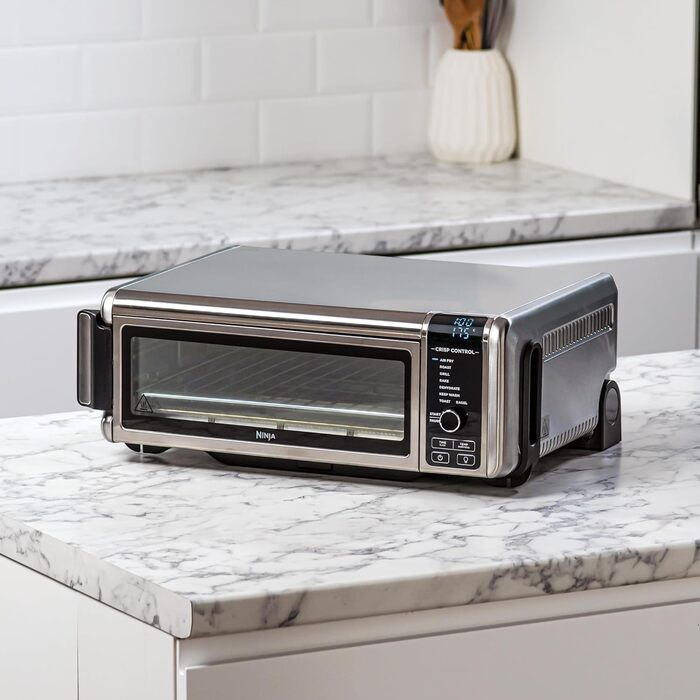 Ninja Foodi Міні-піч 8-в-1 SP101EU: Air Fry, Гриль, Випічка, та інші функції | Срібно-чорний колір