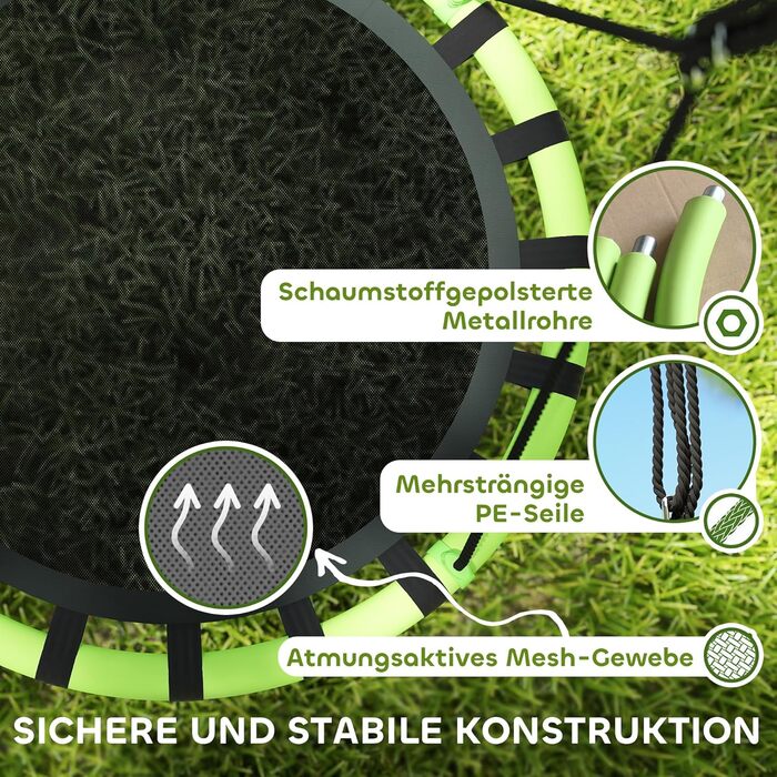 Шоукель AIYAPLAY Ø100 см, регульована висота, до 150 кг, довговічна, стійка до погодних умов, для дітей та дорослих (Outdoor/Indoor)