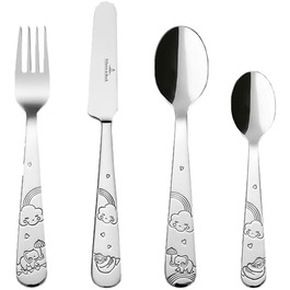 Дитячий набір столових приборів Villeroy & Boch Boho Kids 'Walk like an elephant' (4 шт.) - нержавіюча сталь, для дітей, миється в посудомийній машині