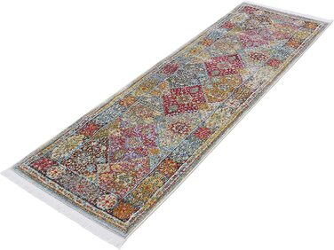 Вінтажний килим Harleen Runner Multicolor 60x180 см Квітковий Сучасний килим для вітальні та спальні 60x180 см Multicolor