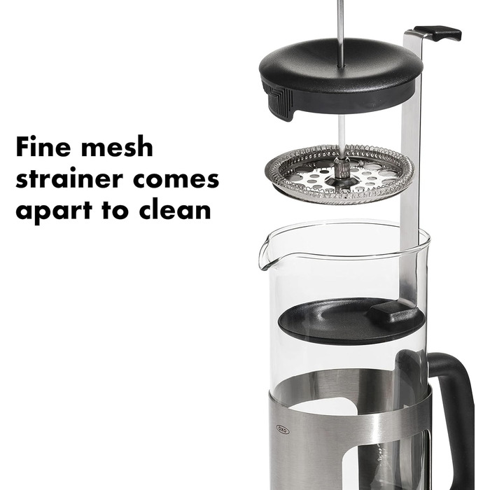 OXO French Press з нержавіючої сталі - 900 мл, кавомашина
