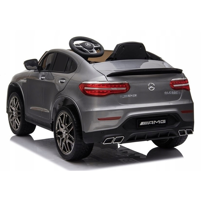 Дитячий електромобіль Mercedes GLC 63S (4x4, 12V 9Ah) — сріблястий, лакований