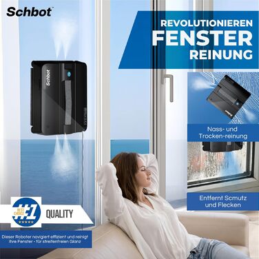 Робот для миття вікон Wind X3 2026 - Інтелектуальний робот-прибиральник для вікон з функцією розпилення, для внутрішнього та зовнішнього використання, підходить для скляних поверхонь з або без рами