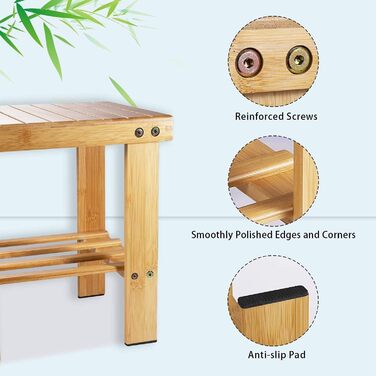 Вінтажний бамбуковий пуф-стілець - 27x23x25 см. Міцний, з неслизьким сидінням. Пуф, приліжний столик, дитячий стільчик, підставка для квітів.