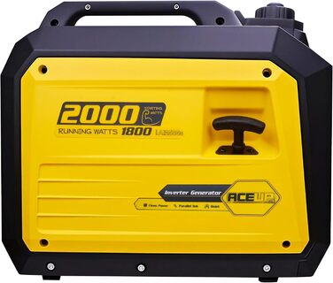 Інверторний генератор Aceup 3400W: бензиновий, 230V/12V, USB, цифровий дисплей, для дому, кемпінгу, 4-тактний, 23кг