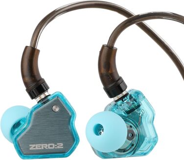 Гц x Crinacle Zero 2 IEM, 10 мм драйвер, дротовий, ігровий, кабель OFC, синій, 7