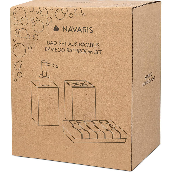 Набір аксесуарів для ванної кімнати Navaris