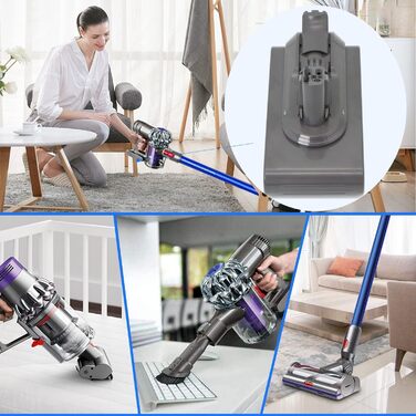 Змінна батарея Batterytec для пилососа Dyson V11 3900 мАг з крутним моментом/тваринний/повний/абсолютний/пухнастий