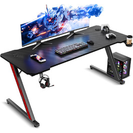 Ігровий стіл TRIUMPHKEY з карбоновою обшивкою, металевий каркас, 140 x 60 см
