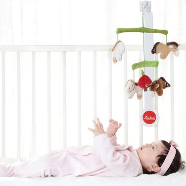 Мобільні іграшки для дітей з трав'яним покриттям для дівчаток і хлопчиків, дитячі іграшки, рекомендовані з народження, різнокольорові, 26x32 см (різнокольорові/коні), 49421