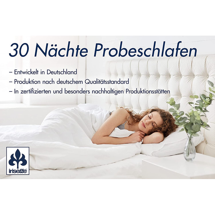Стьобана ковдра Irisette Noblesse, легка літня ковдра, 200 х 200 см, біла, сертифікована за технологією Eko-Tex, зроблена в Німеччині (200 х 200 см, односпальна односпальна ковдра на весь рік)
