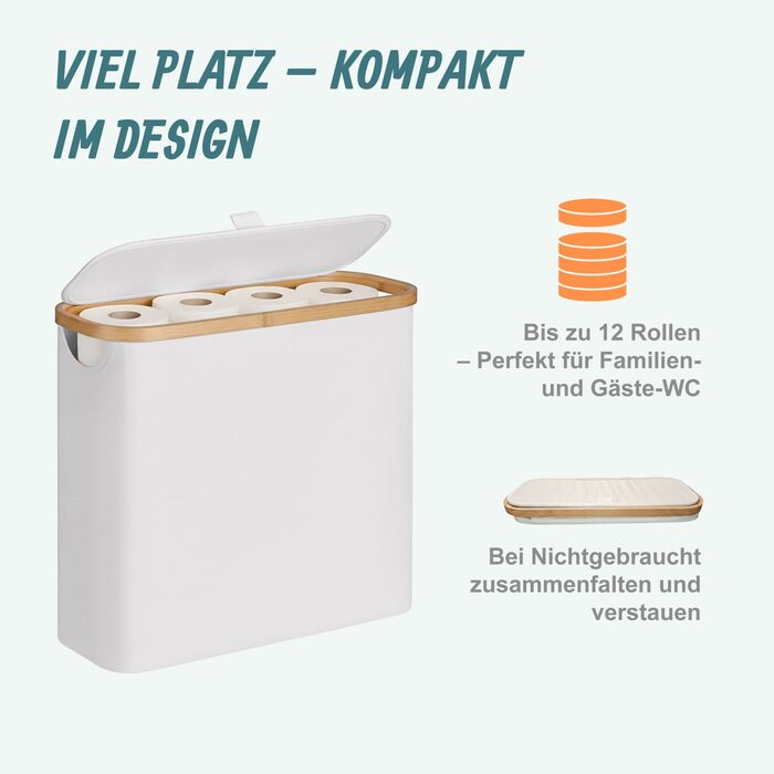 Тримач для туалетного паперу Relaxdays на 12 рулонів