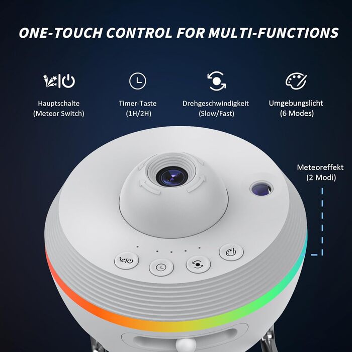 Проєктор зоряного неба Sternenhimmel: Галактика, планетарій, нічник для дітей та дорослих. Святковий подарунок для спальні