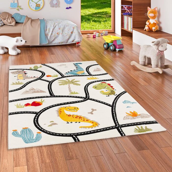 Килимок дитячий Pergamon Maui Kids Dino Street Rug барвистий, 5 розмірів, 140x200 см