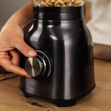 Cecotec Standmixer Power Black Titanium 2500MAX Go: 2500 Вт, титанове покриття, 1,8 л, 5 швидкостей + пляшка
