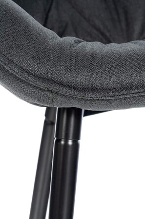 Барні стільці Gibson (2 шт.) - рожеві, з підніжкою, матеріал: тканина, темно-сірий