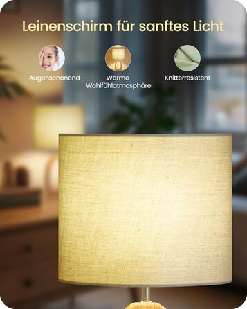 Дерев'яна настільна лампа GOEBLESON для спальні, вітальні, готелю. Сучасний дизайн, тепле світло 2700K, E27, подарунок. Модель ZME07TLD05N1 (кільцеподібна)