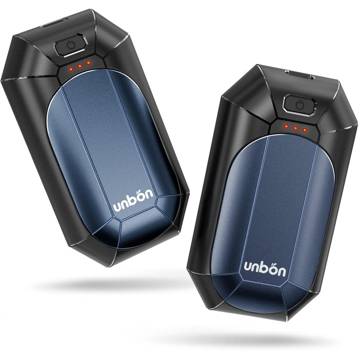 Електричні грілки для рук UNBON, 2 шт. USB, 3 режими нагріву, для спорту та Raynaud's, фіолетові