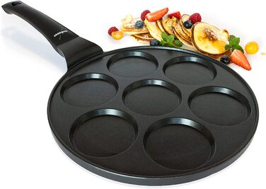 Сковорода для млинців сковорода для смаженого яйця-Ø26 см з покриттям PowerShield / / Індукційна керамічна газова електрична / 7 шт. міні-форма Ma
