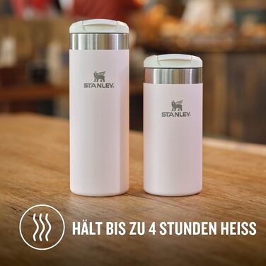 Термокружка Stanley Aerolight Transit 0.47L (350 мл) – Рожевий кварц – Зберегає тепло 6 годин, сумісна з тримачами в авто