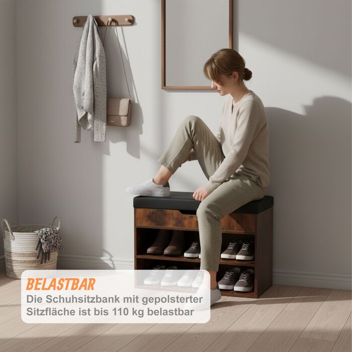 Сховище для взуття Relaxdays з місцем для зберігання